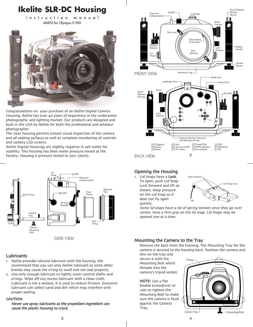 Ikelite Olympus E-500 instruction manual