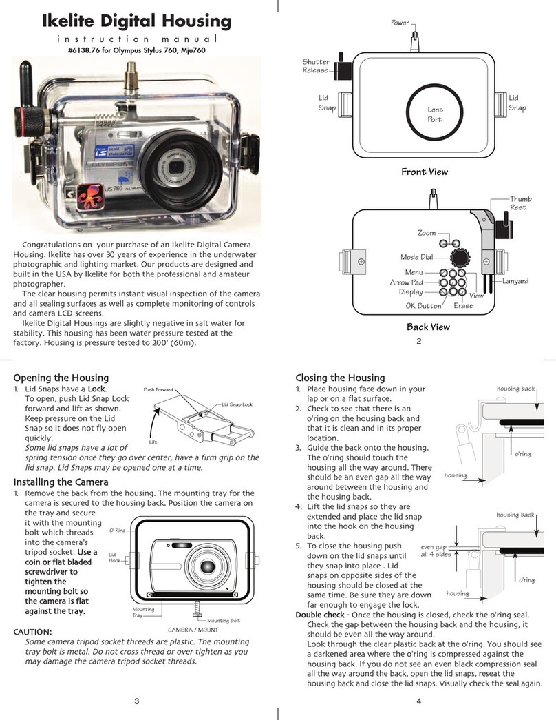Ikelite Olympus Mju760 User manual