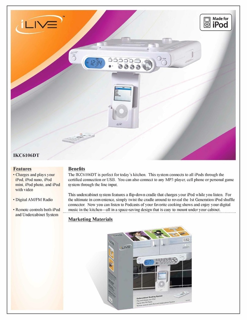 iLive IKC6106DT Specification sheet