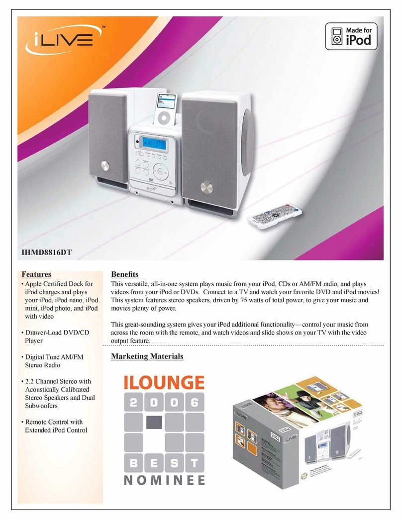 iLive IHMD8816DT Specifications