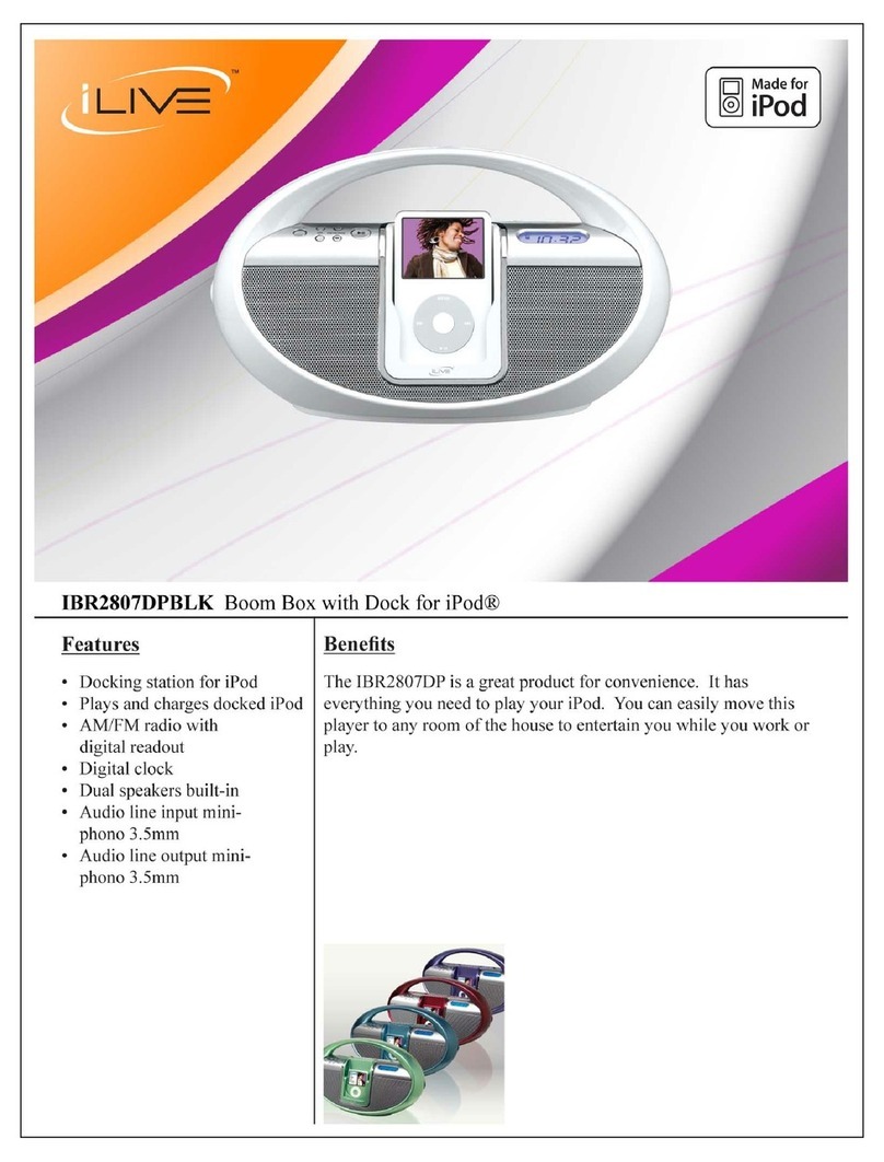 iLive IBR2807DPBLK User manual