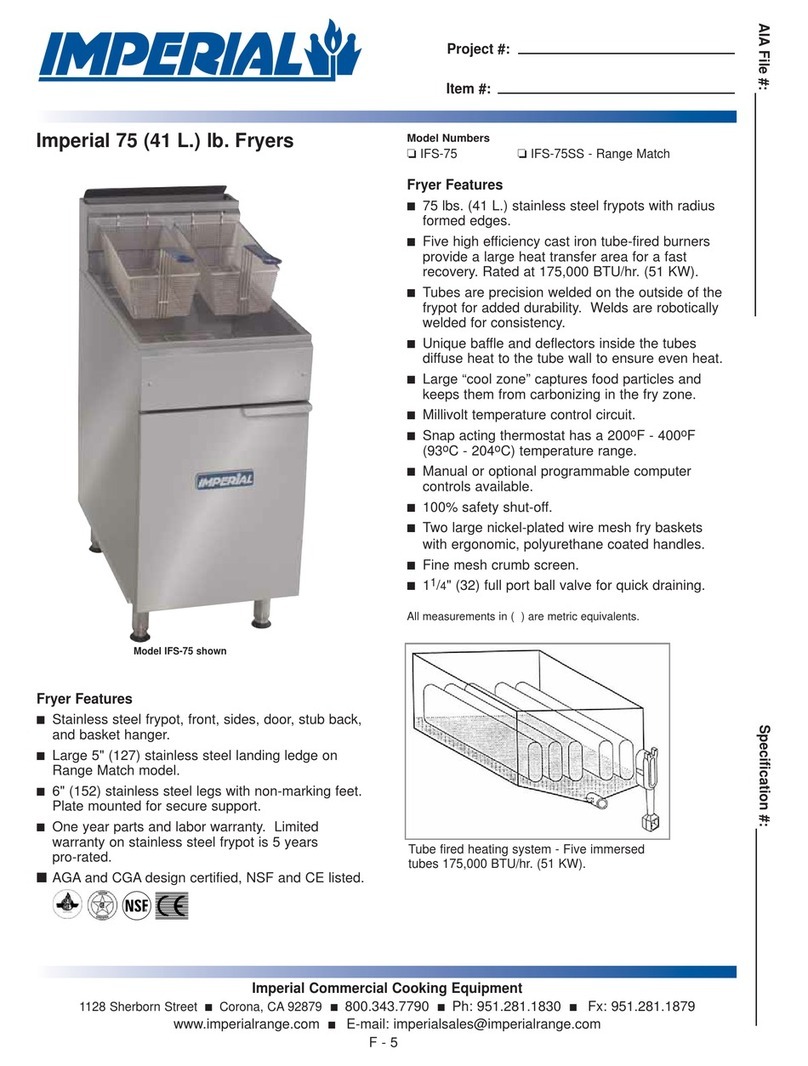 Imperial Range IFS-75 specification