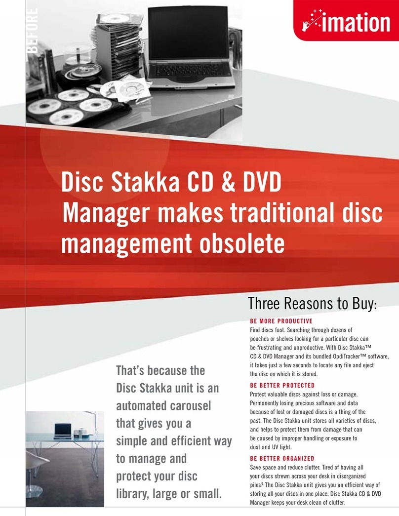Imation CD & DVD Player Specification sheet