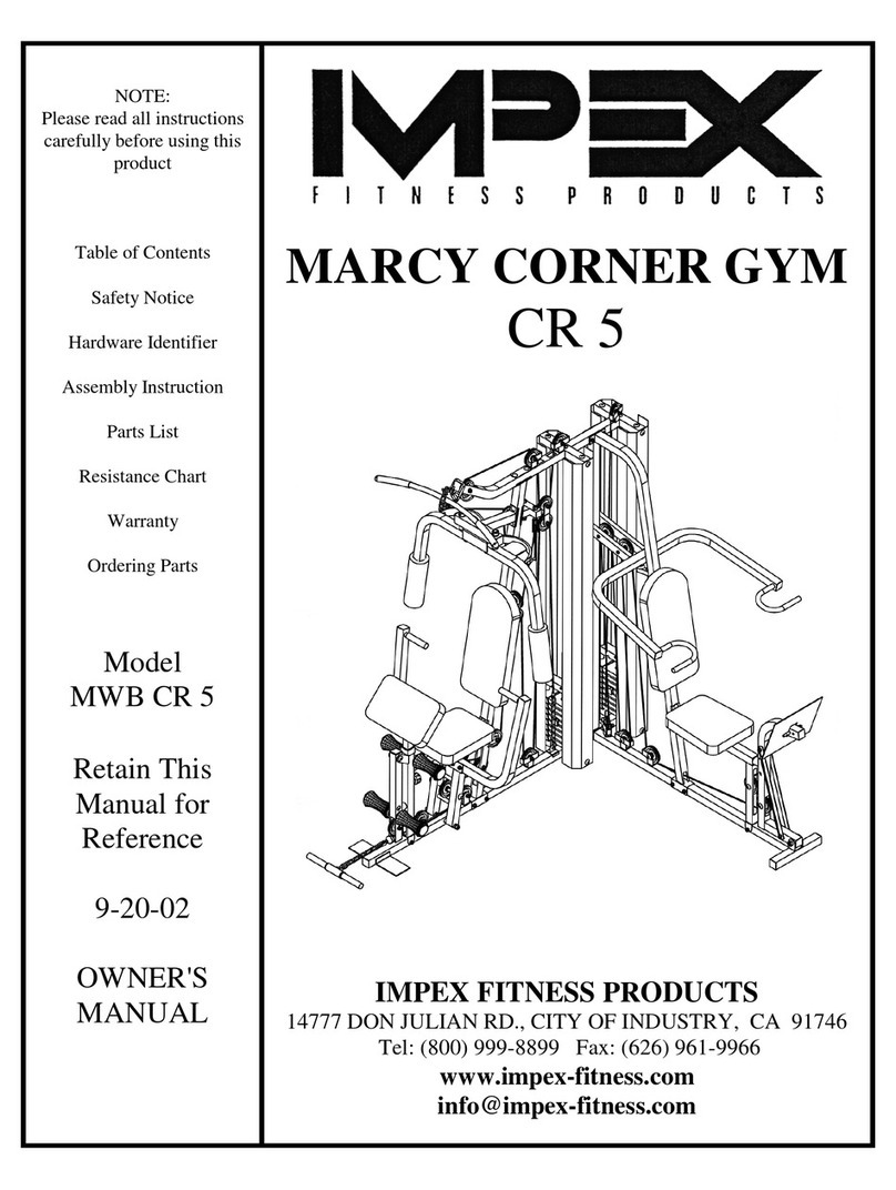 Impex MARCY CR 5 owner's manual