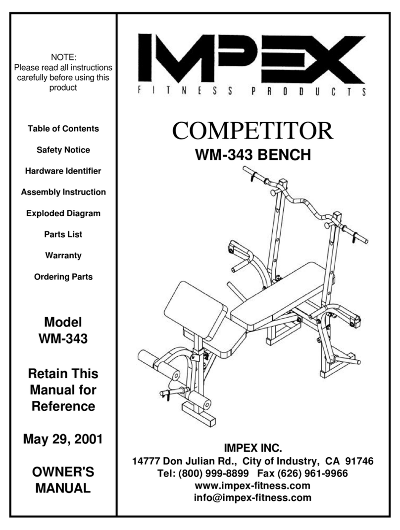 Impex COMPETITOR WM-343 User manual Impex COMPETITOR WM-343 User manual