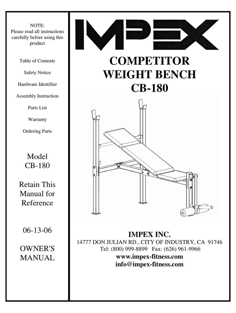 Impex COMPETITOR CB-180 owner's manual