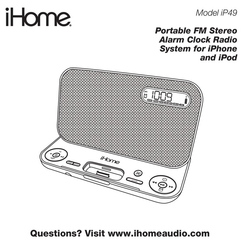 iHome IP49 User manual