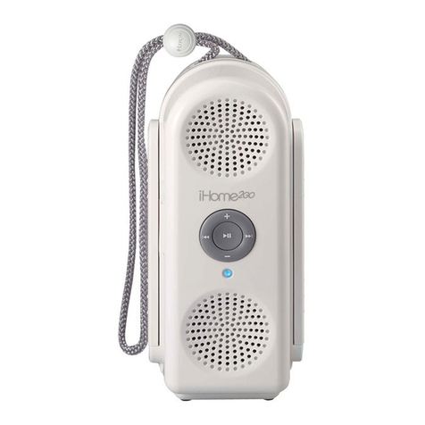 iHome 2GO Hidro-Fi iH20 owner's manual