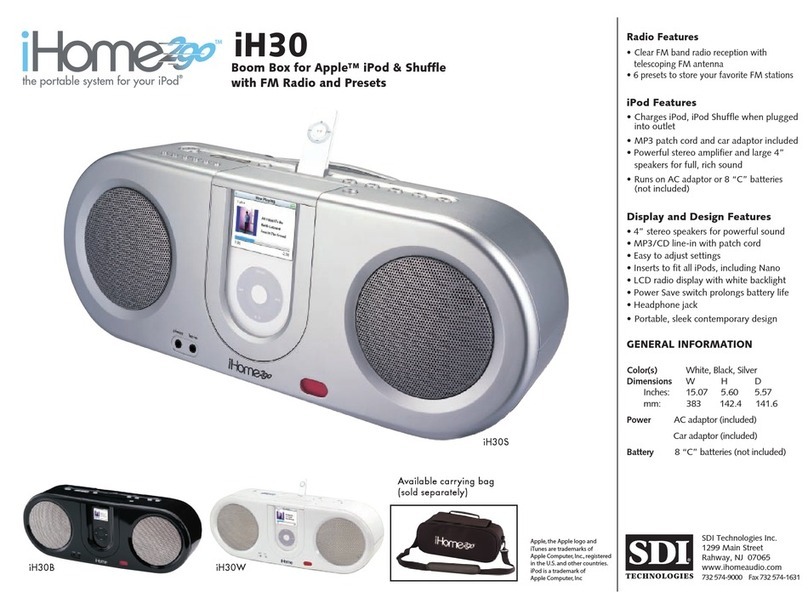 iHome2GO iH30B brochure