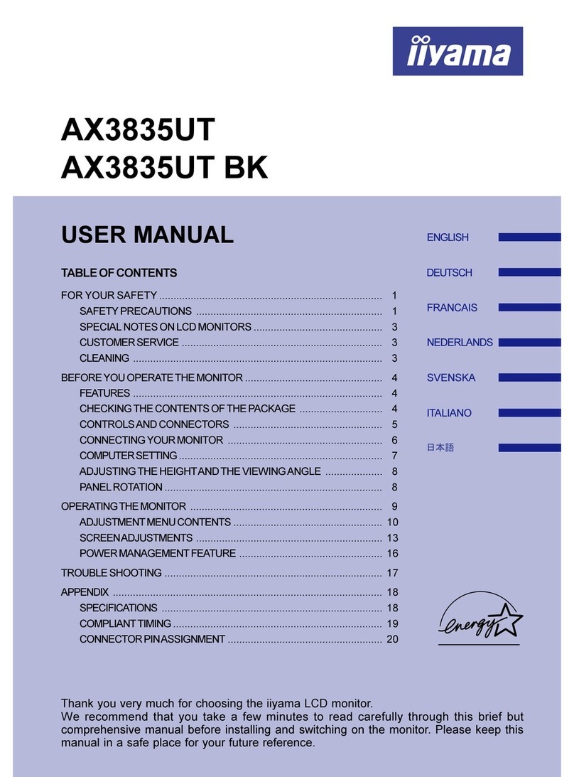 Iiyama AX3835UTBK User manual