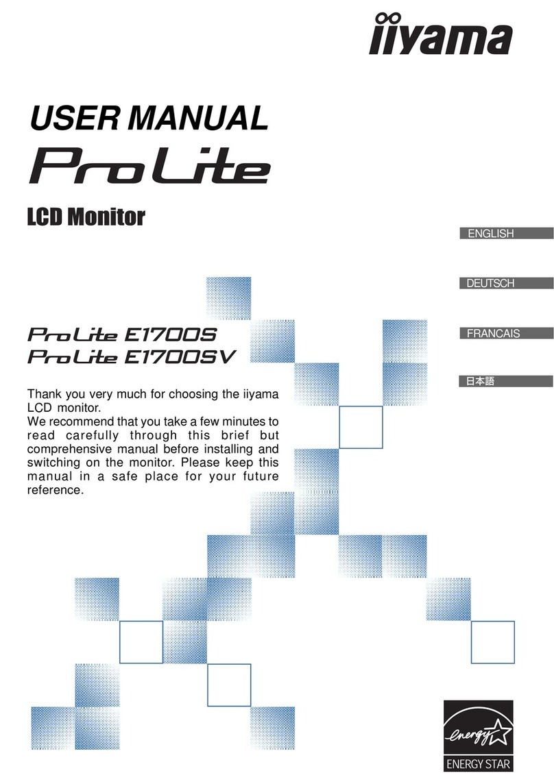 Iiyama ProLite E1700S User manual