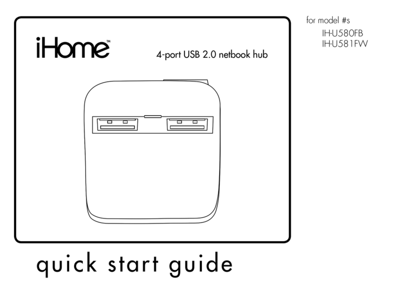 iHome IH-U580FB quick start guide iHome IH-U580FB quick start guide