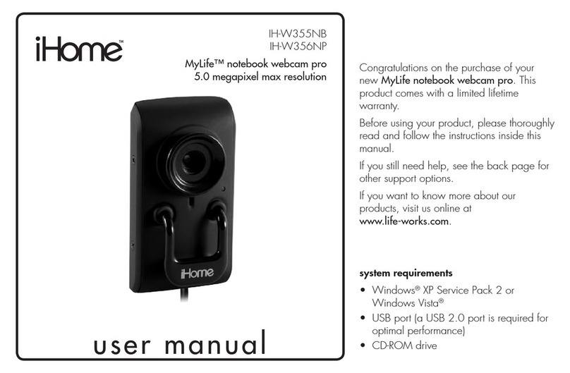 iHome MYLIFE IH-W355NB User manual