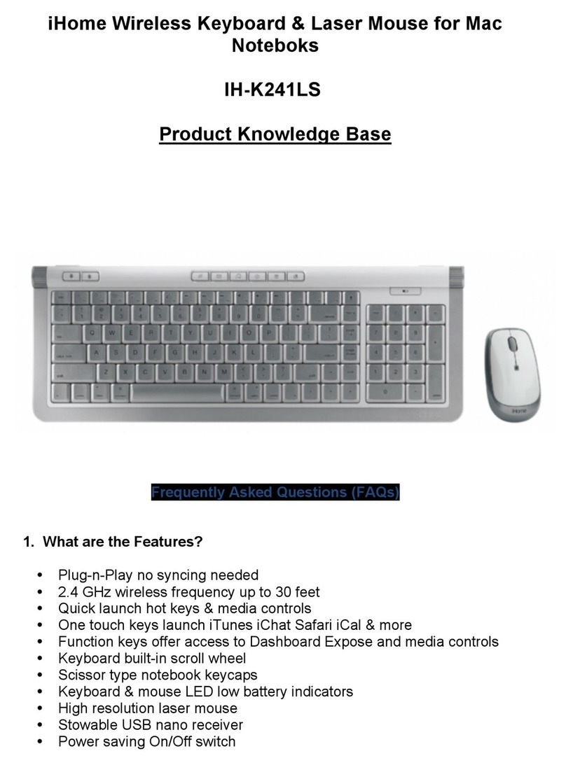 iHome IH-K241LS Instruction Manual