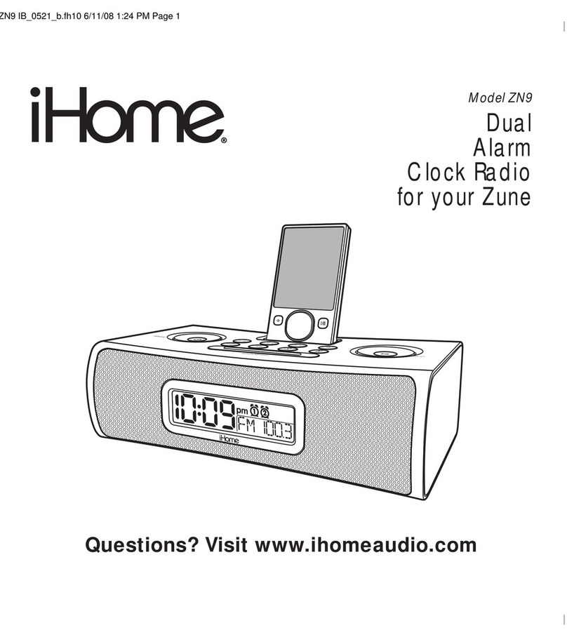 iHome ZN9 User manual