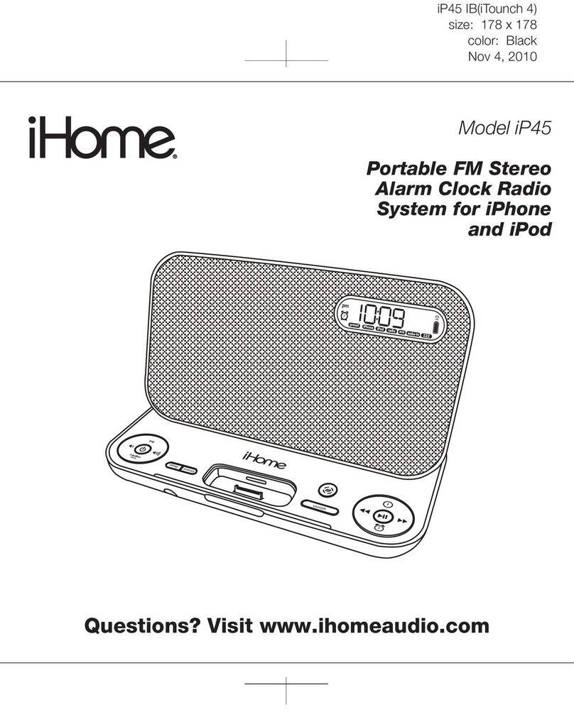 iHome IP45 user manual