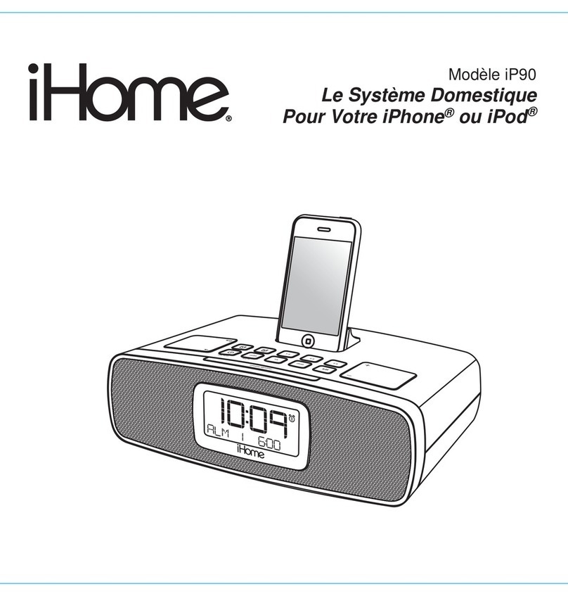 iHome iP90 User manual