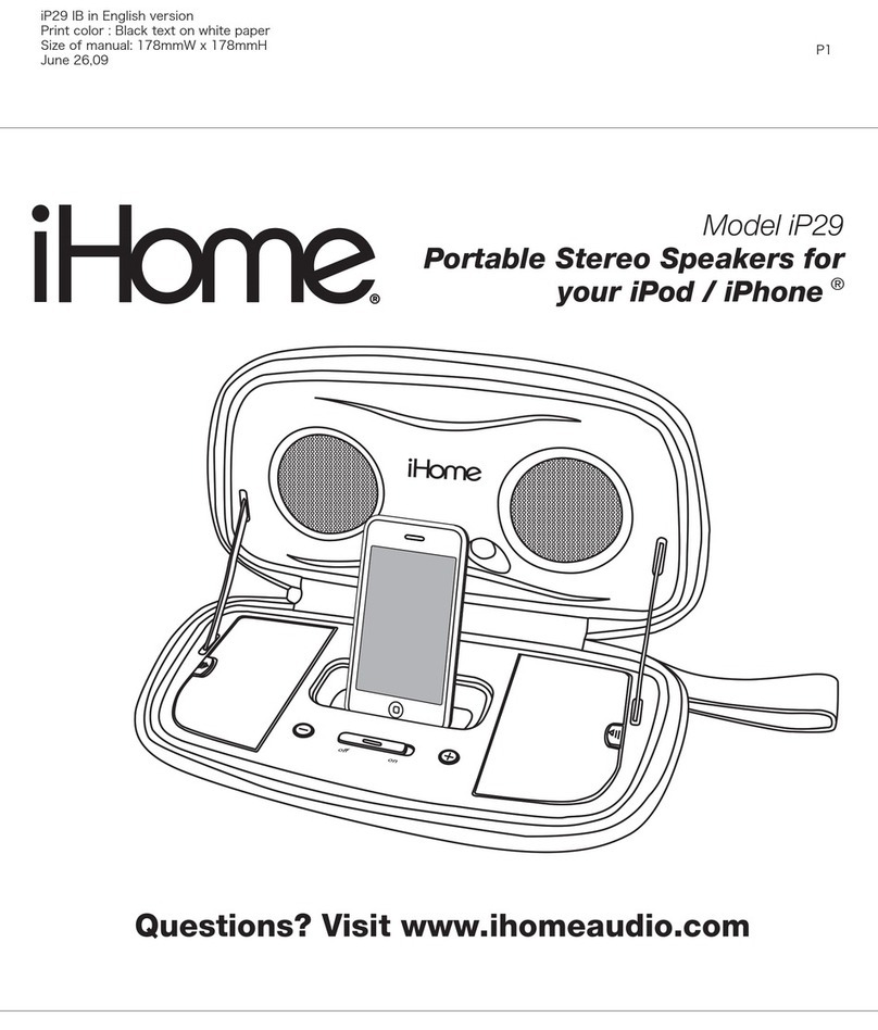 iHome iP29 User manual