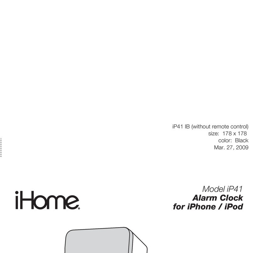 iHome iP41 user manual