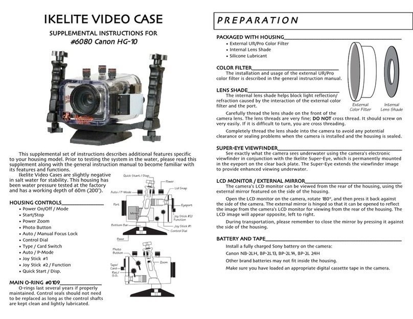 Ikelite Canon HG-10 Owner's manual