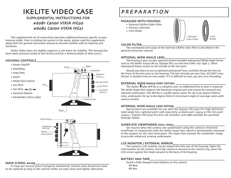 Ikelite Canon 6081 Owner's manual