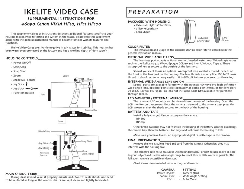 Ikelite Canon 6090 Owner's manual
