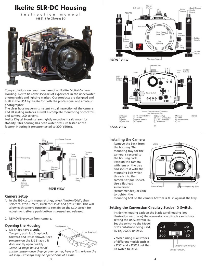 Ikelite SLR-DC Housing User manual Ikelite SLR-DC Housing User manual