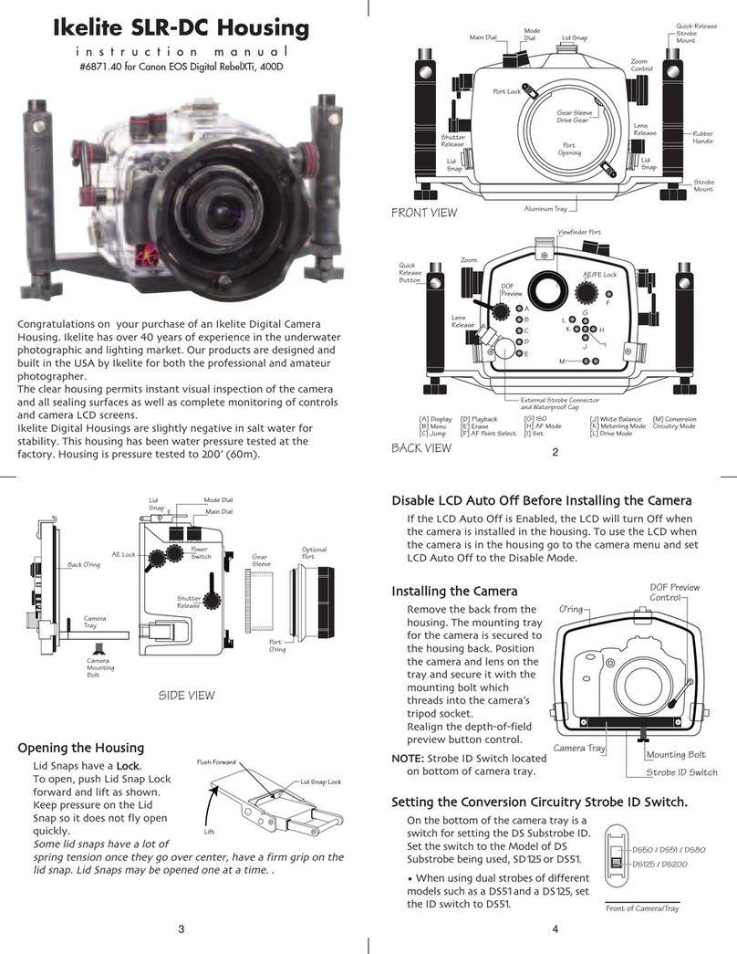 Ikelite Digital RebelXTi 400D Operating and maintenance manual Ikelite Digital RebelXTi 400D Operating and maintenance manual