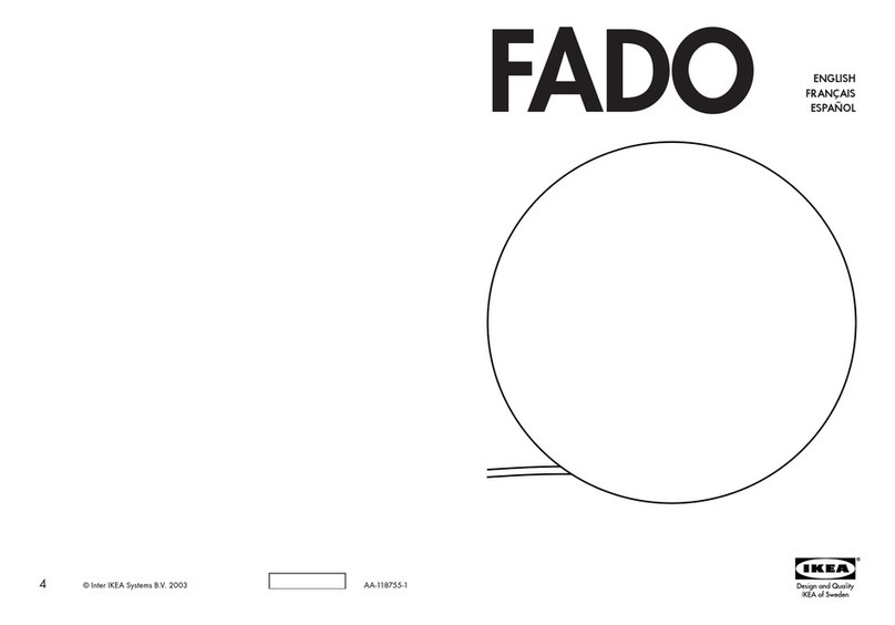 IKEA FADO User manual