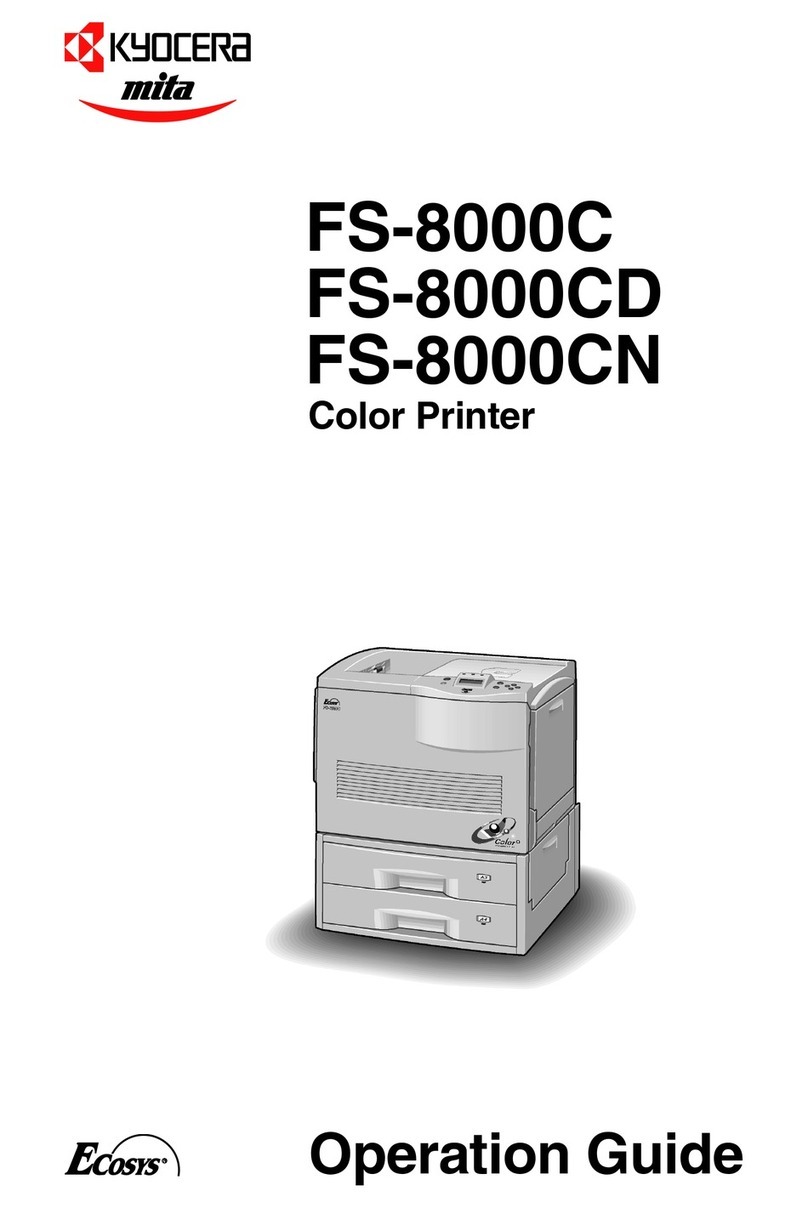 Kyocera Mita FS-8000CD User manual Kyocera Mita FS-8000CD User manual