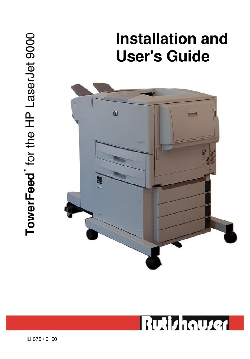 Rutishauser HPLaserJet9000 Installation and user guide