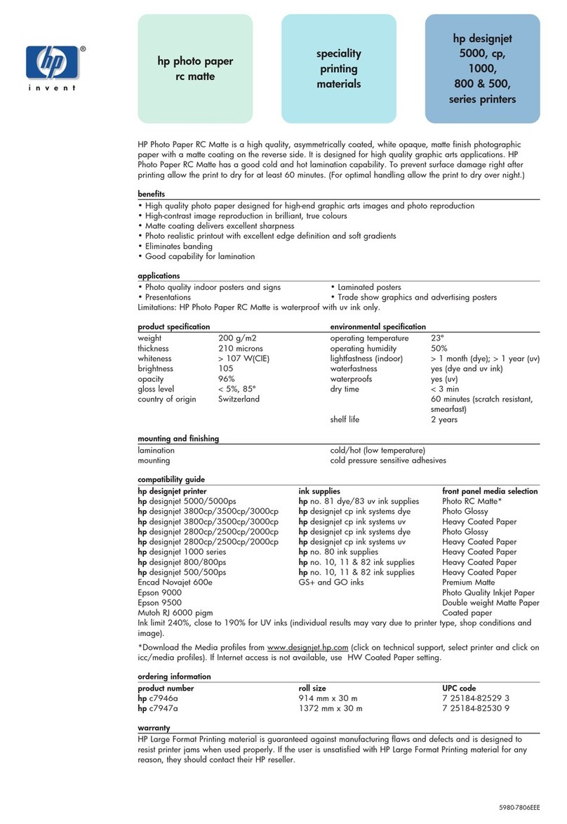HP DesignJet 5000 cp User manual