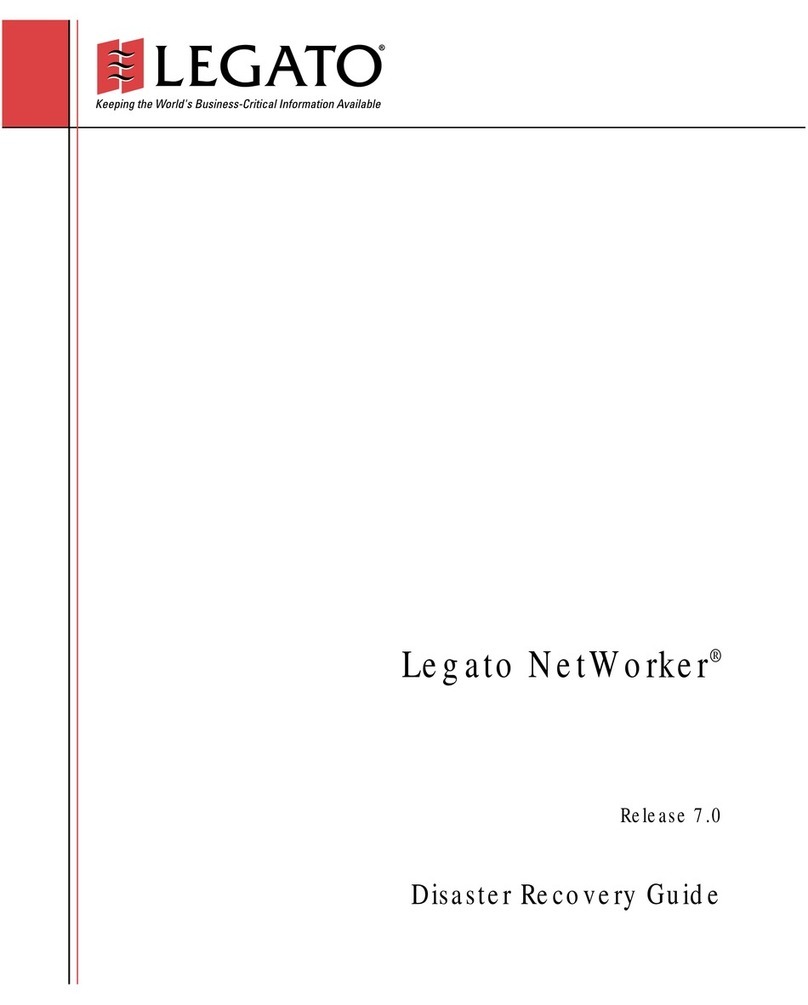 Legato Legato Networker User manual