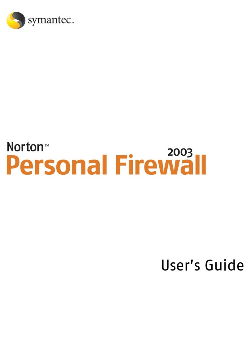 Symantec Norton Personal Firewall 2003 User manual