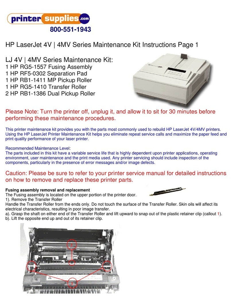 HP LaserJet 4MV Series User manual