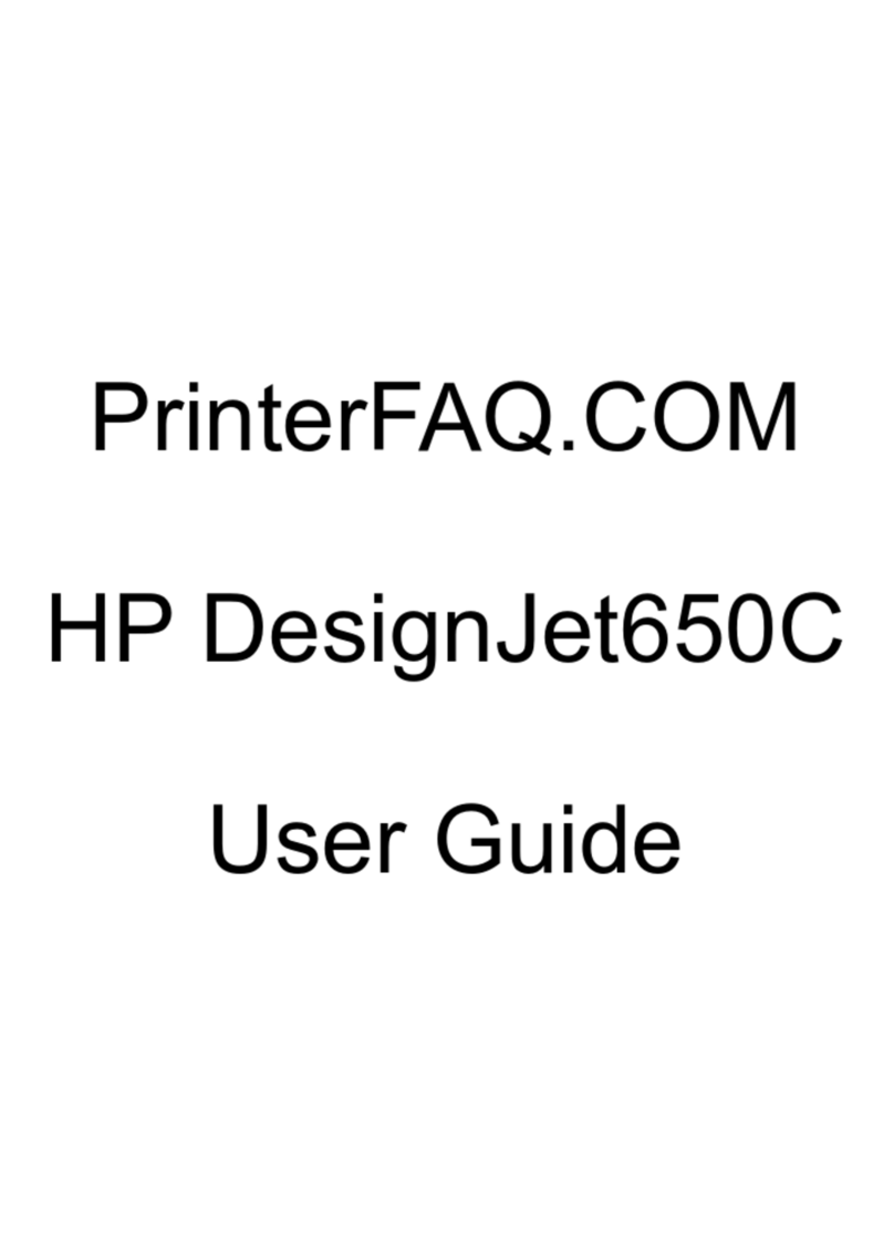 HP 650c - DesignJet Color Inkjet Printer user guide
