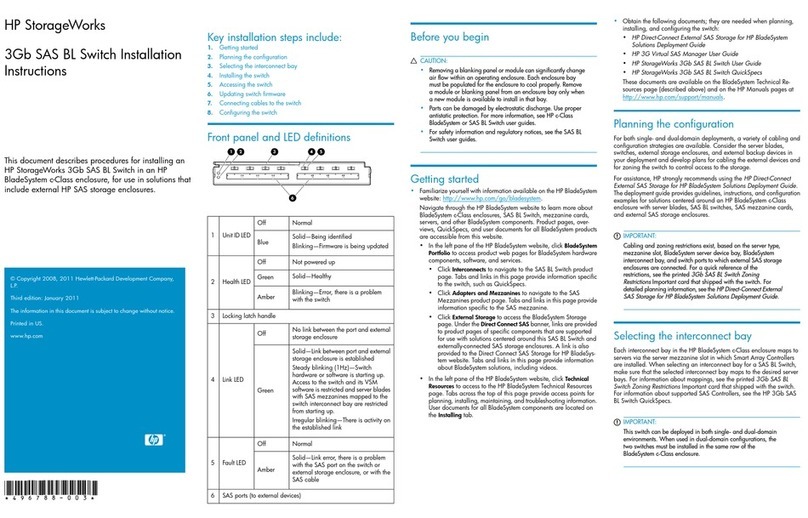 HP STORAGEWORKS ALL-IN-ONE STORAGE SYSTEM User manual