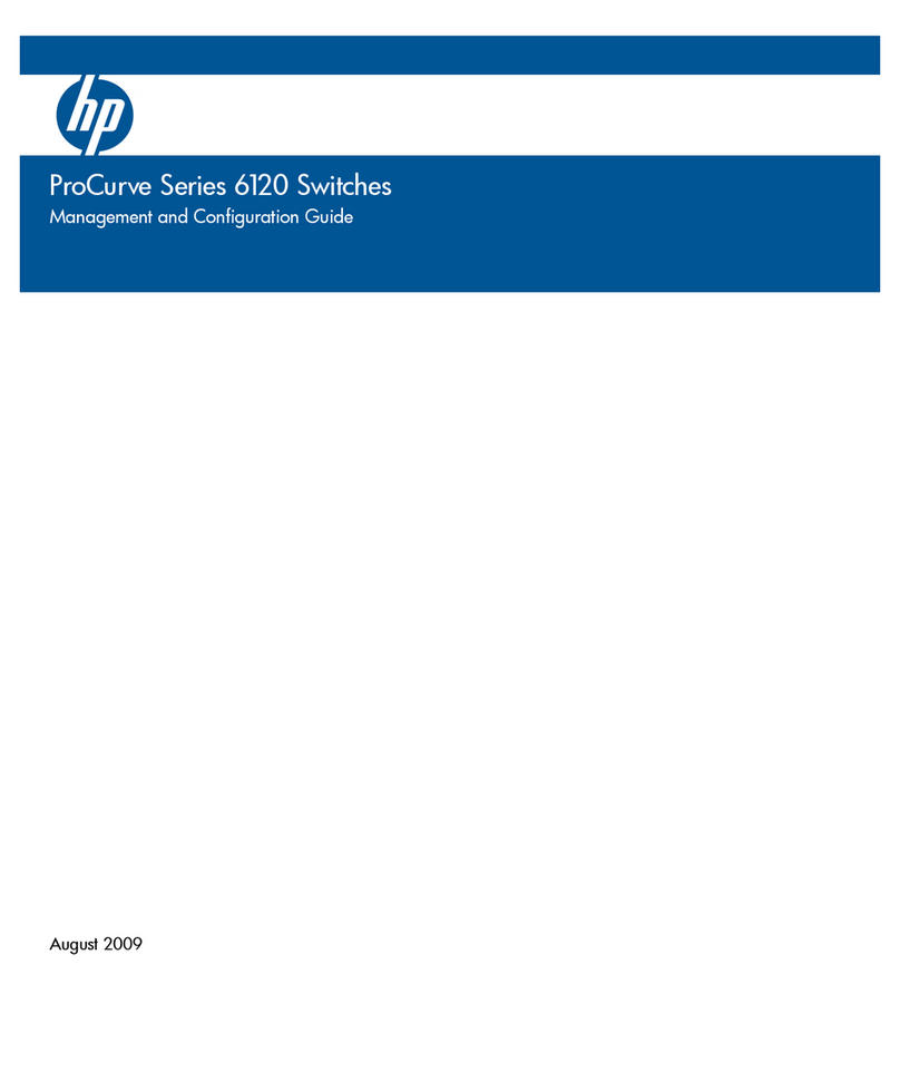 HP PROCURVE 6120 User manual HP PROCURVE 6120 User manual