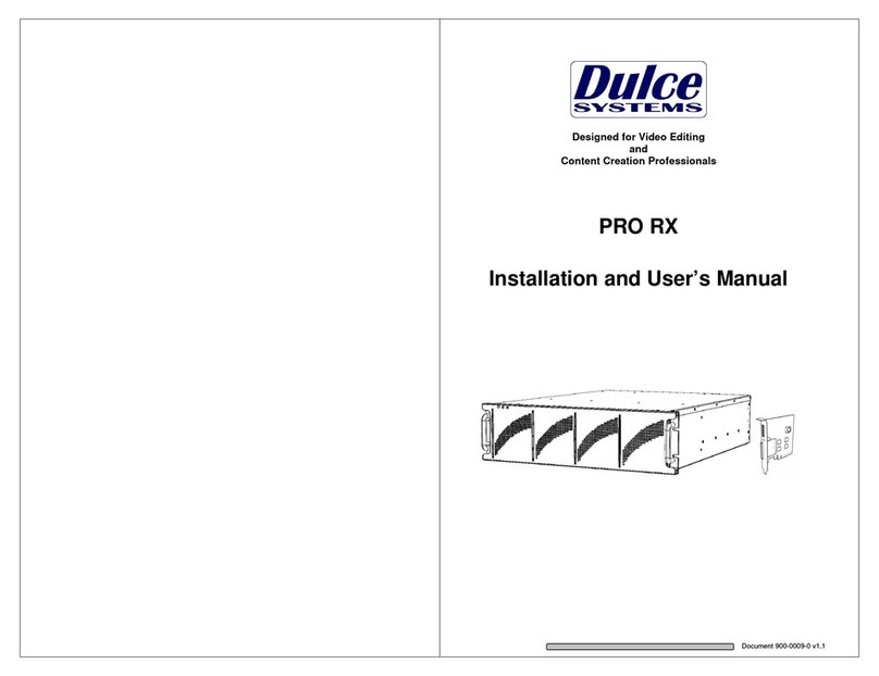 Dulce systems PRO RX User manual