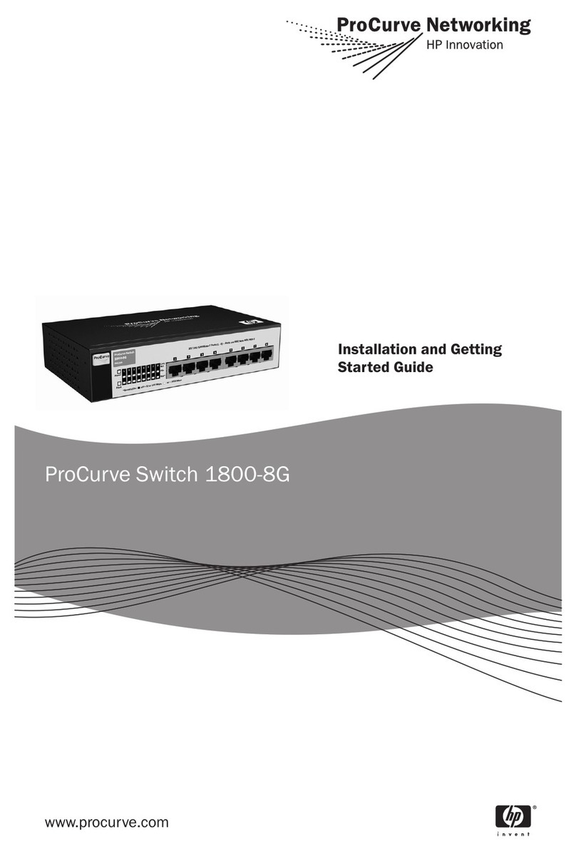 ProCurve ProCurve 1800-8G User manual