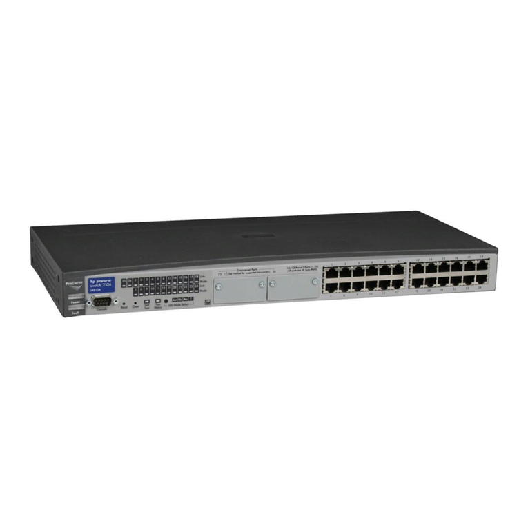HP HP ProCurve series 2500 User manual