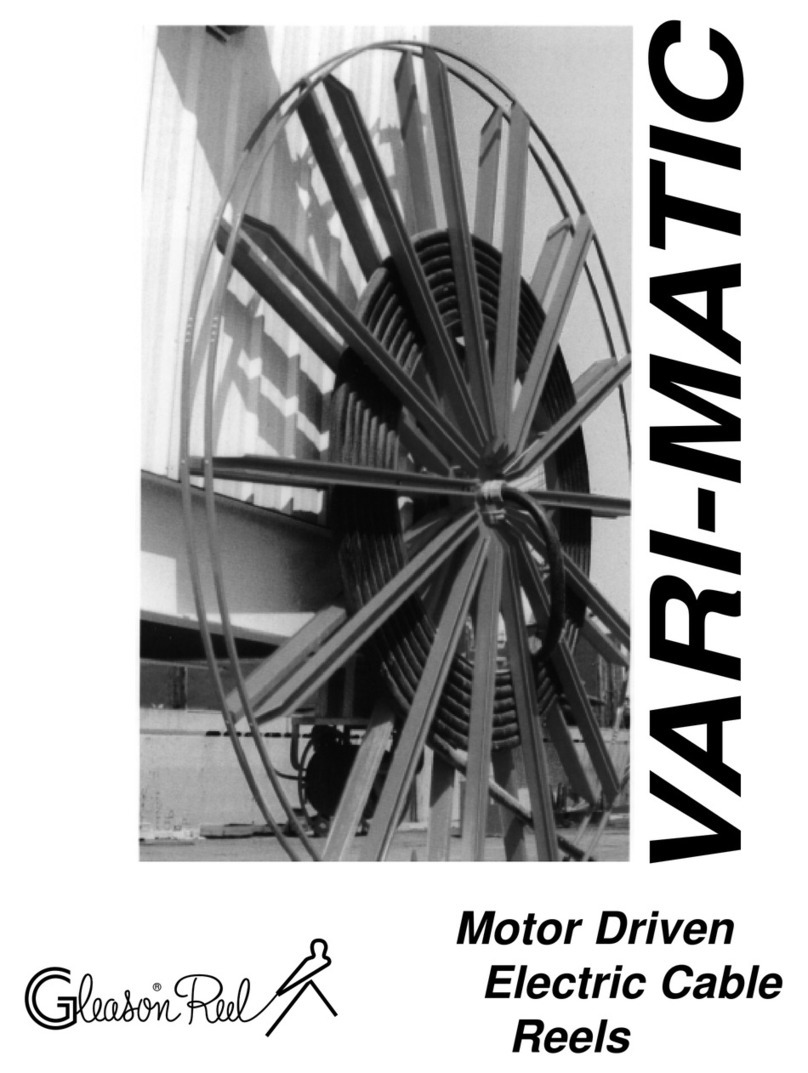 Gleason Reel Vari-Matic Motor Driven Electric Cable Reels Specifications