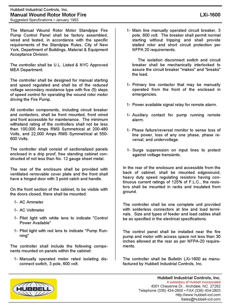 Hubbell LXi-1600 User manual