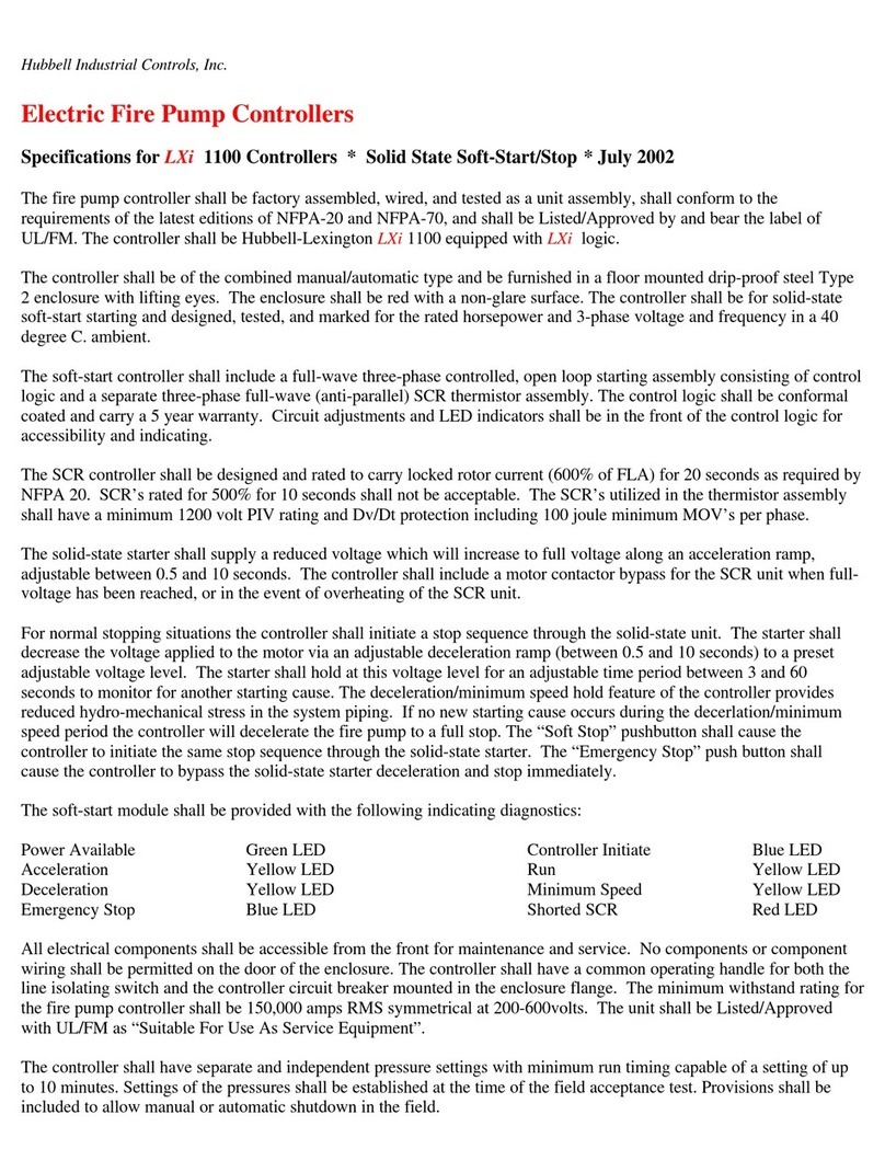 Hubbell LXi-1100 User manual