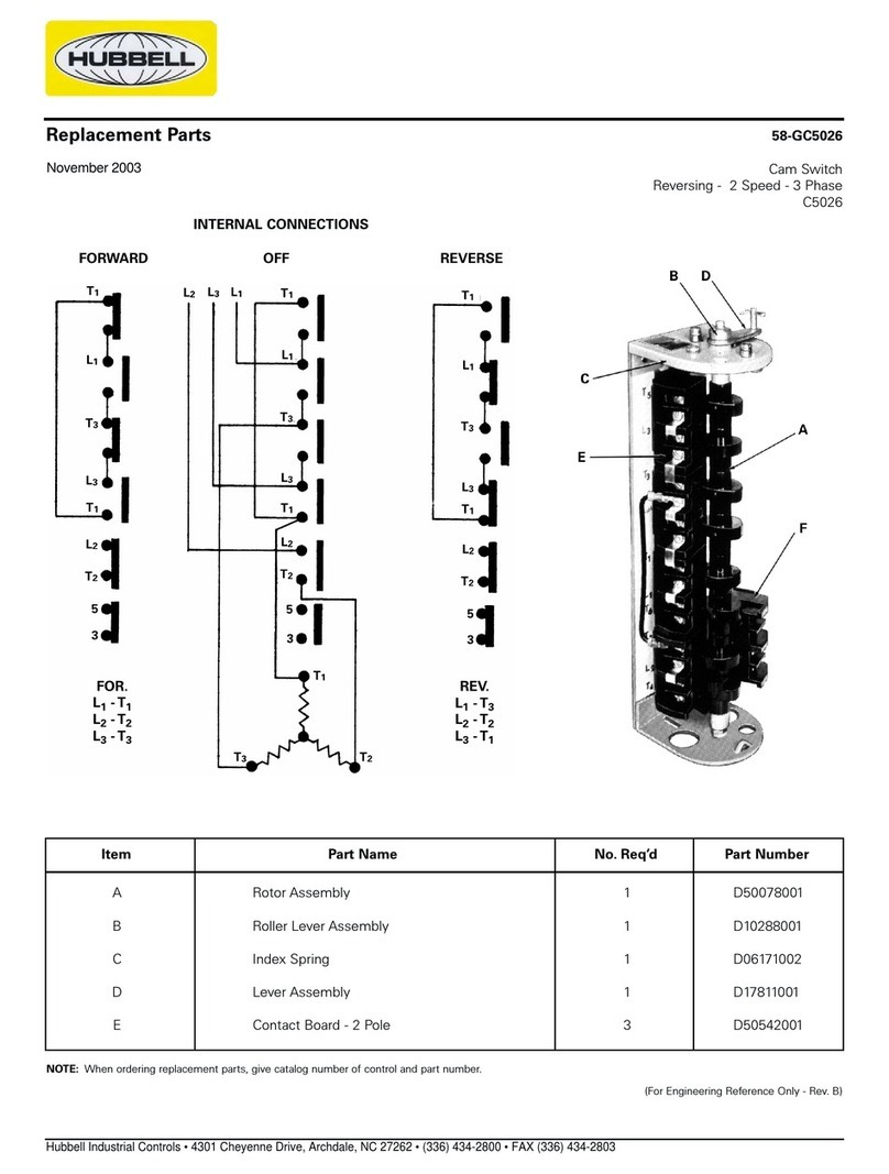 Hubbell 58-GC5026 Replacement parts