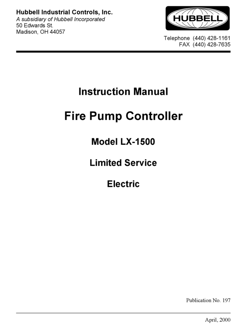 Hubbell Fire Pump Controller LX-1500 instruction manual