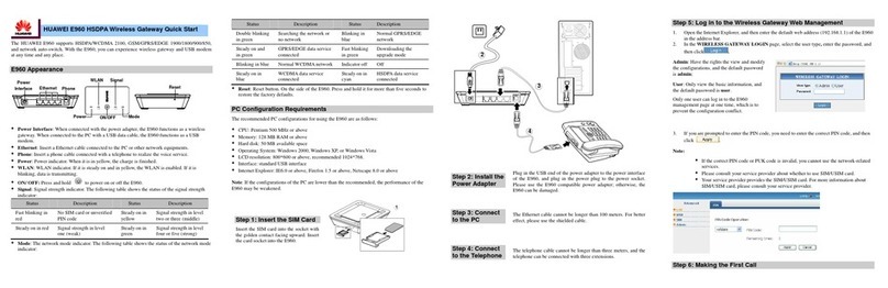 Huawei E960 HSDPA User manual