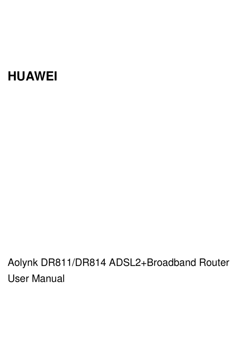 Huawei ADSL2+Broadband Router Aolynk DR814 User manual Huawei ADSL2+Broadband Router Aolynk DR814 User manual