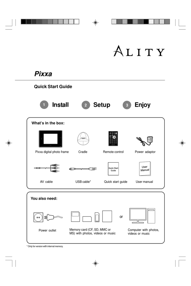 Ality Pixxa quick start guide
