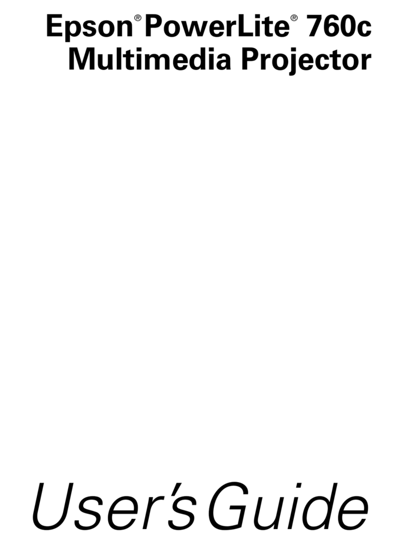 Epson PowerLite 760c User manual